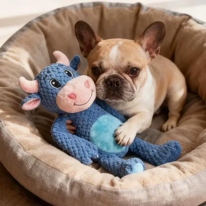 Jouet en peluche interactif durable pour chien