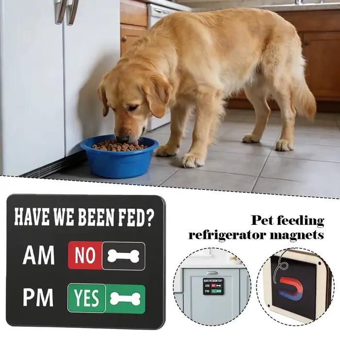 Panneau de rappel d'alimentation pour animaux de compagnie