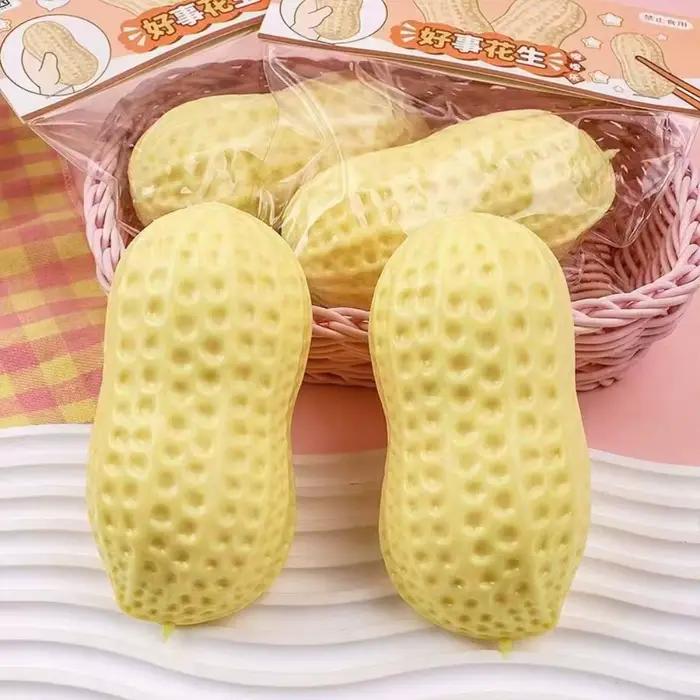 Balle anti-stress cacahuète - Texture croquante et moelleuse avec sensation douce comme du beurre