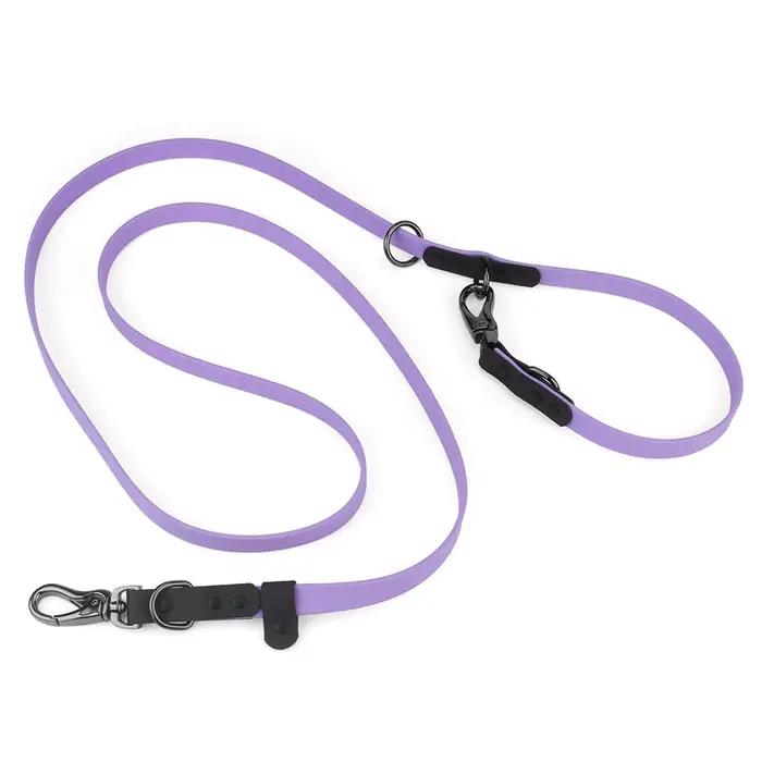 Laisse imperméable pour chien avec 2 crochets pour la marche