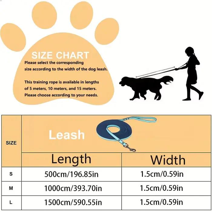 Laisse de dressage pour chien en PVC ondulé antidérapant de 2 mm d'épaisseur