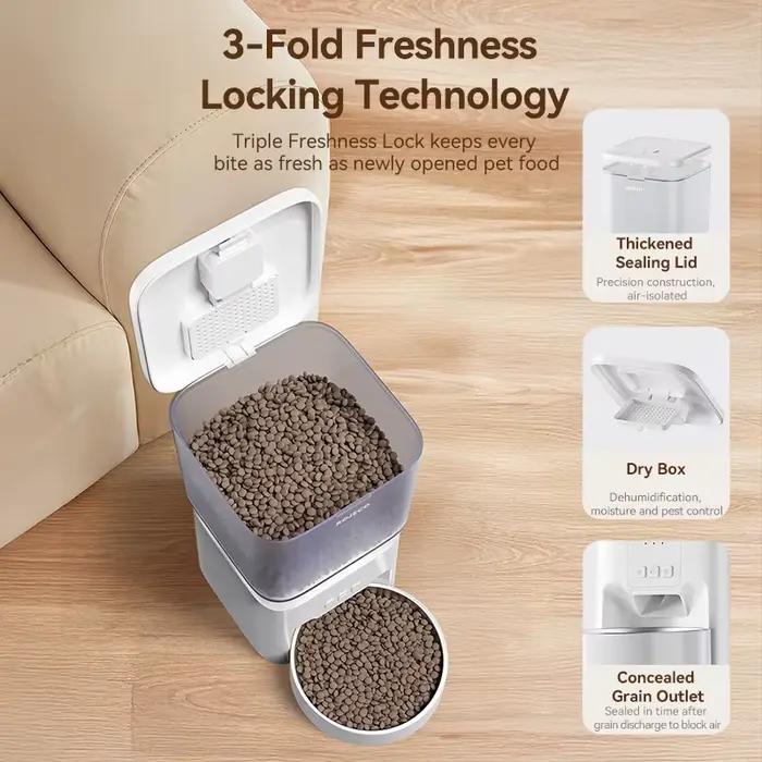 ROJECO 4.5L mangeoire automatique pour chien Version WIFI distributeur de croquettes de nourriture pour chat
