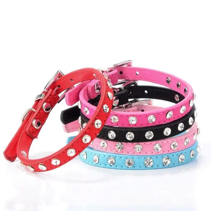 Petit chien chat Collier chaton chiot cuir
