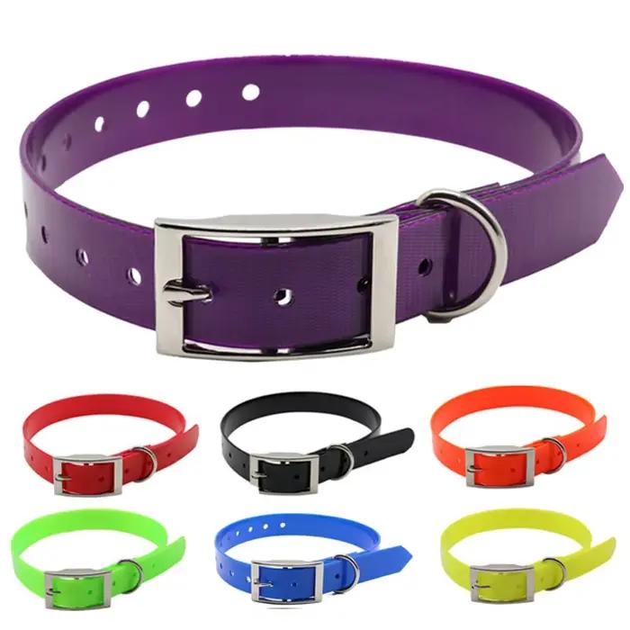Petshop collier pour chien TPU + Nylon déodorant imperméable résistant à la saleté colliers faciles à nettoyer 7 couleurs pour accessoires pour petits et grands chiens