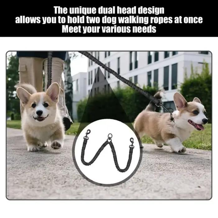 Laisse pour chien, corde pour chien à double extrémité