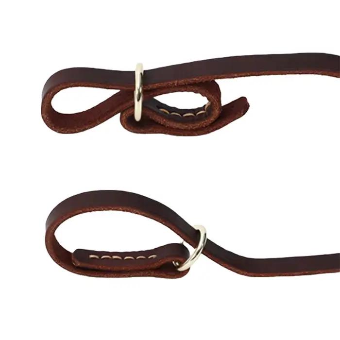 Collier de chien en cuir véritable confortable