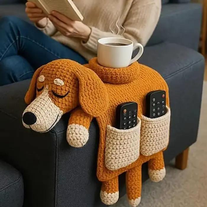 Sac de rangement pour canapé en crochet pour chien