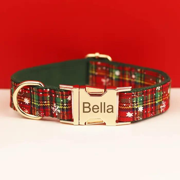 Collier pour chien au Design à carreaux à la mode