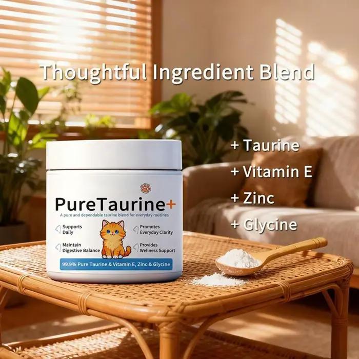 Poudre de taurine pure pour chats et chiens