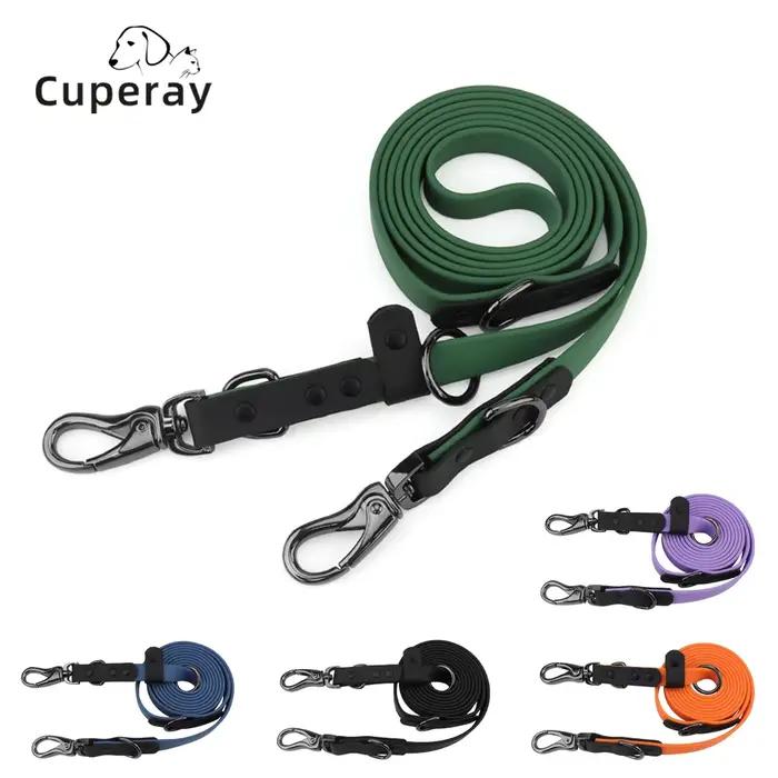 Laisse imperméable pour chien avec 2 crochets pour la marche