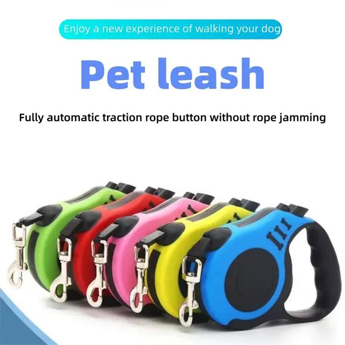Laisse rétractable automatique pour chien 3m/5m en nylon pour petits chiens et chats