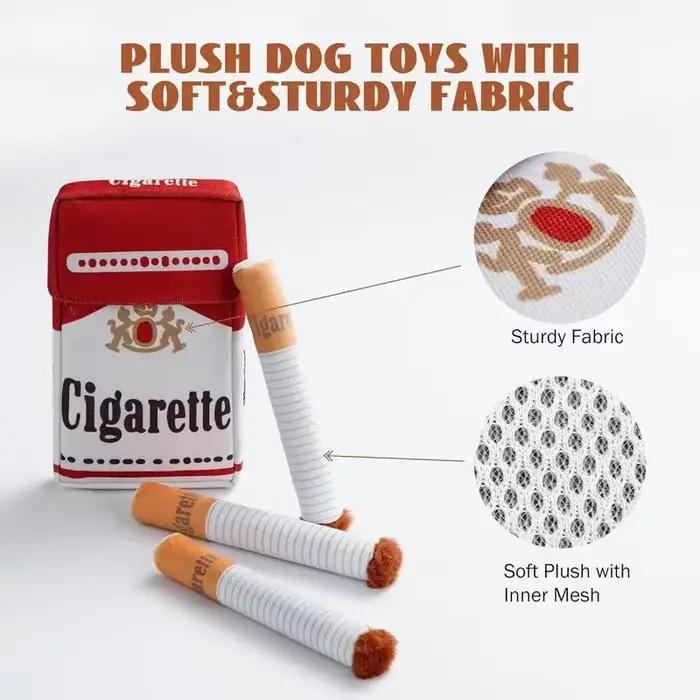 Jouet interactif en peluche pour chien