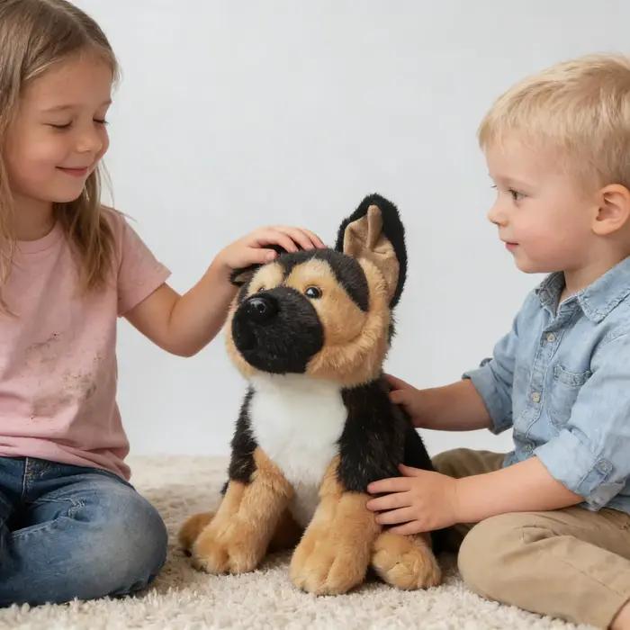 Peluche réaliste Berger Allemand