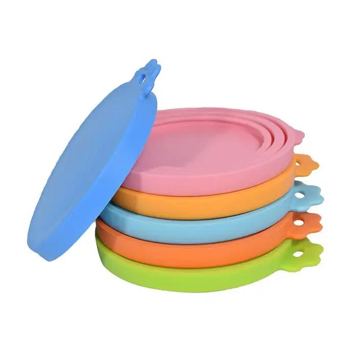 1 couvercle de canette réutilisable en Silicone pour animaux de compagnie