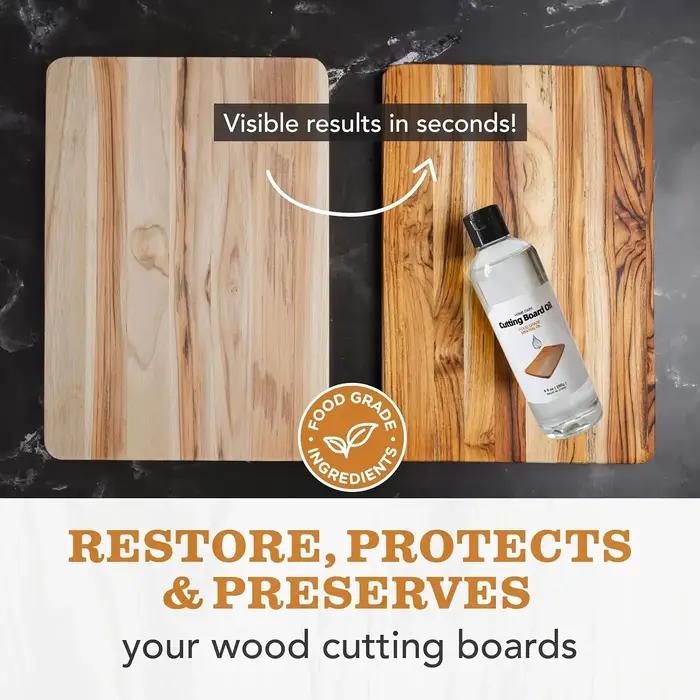 Huile minérale de qualité alimentaire pour planches à découper-après-shampooing en bois naturel et protection meubles