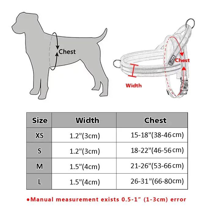 Sangle rembourrée en nylon chaud pour chien sans nervure