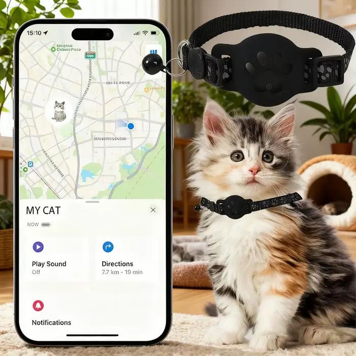 Collier localisateur pour chat