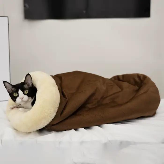 Sac de couchage pour chat d'automne et d'hiver