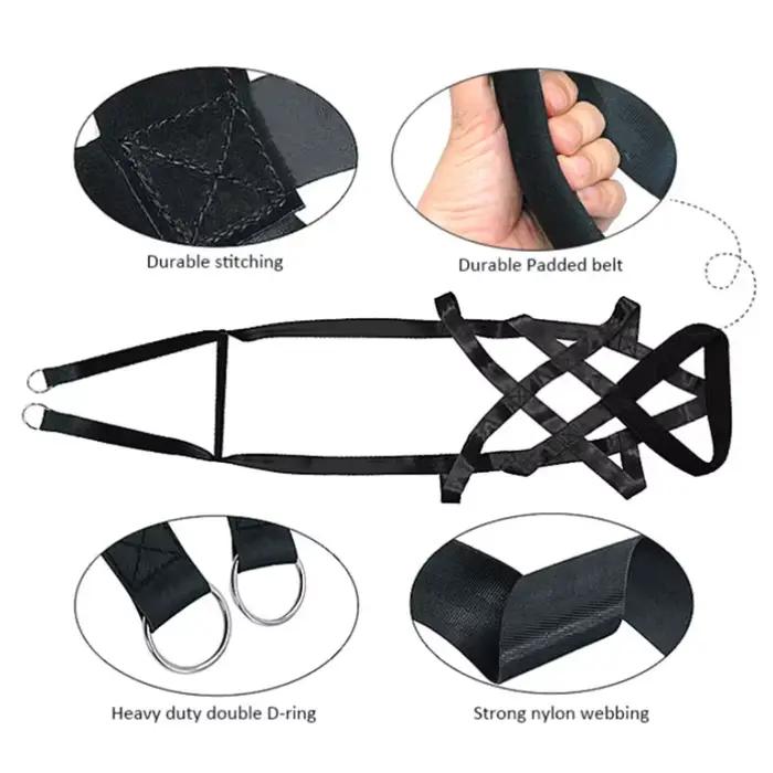 Grande ceinture de sécurité de traîneau de laisse d'entraînement de traction de chien de travail pour l'entraînement au