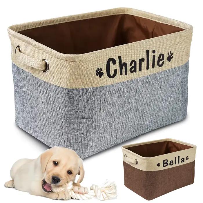 Panier de rangement personnalisé pour jouets de chien