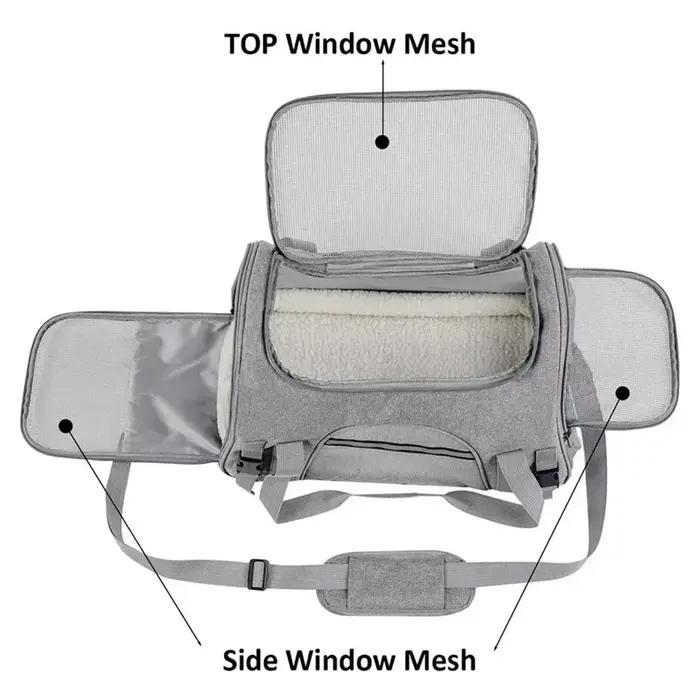 Sac de transport pour chien avec coussin en coton épais