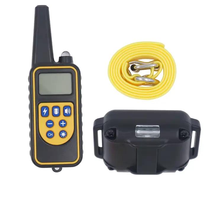 Collier De Dressage Pour Chien Contrôle Manuel Portée 800 Mètres Étanche Lumière Nocturne