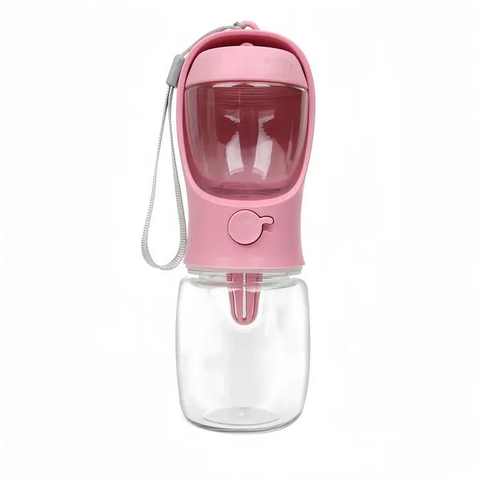 Bouteille d'eau portable pour chien et chat avec conteneur de rangement pour nourriture et eau