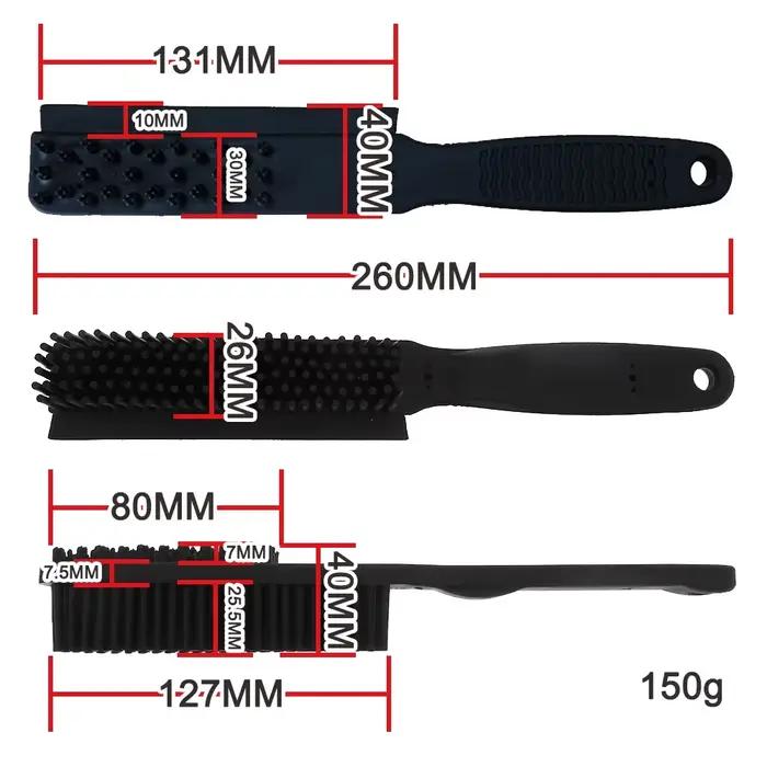 Brosse professionnelle multifonction en caoutchouc pour animaux de compagnie