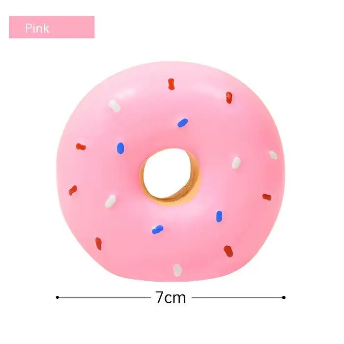 Nouveau Donut chien jouet à mâcher jouets sonores Simulation beignets meulage nettoyage soulagement des dents