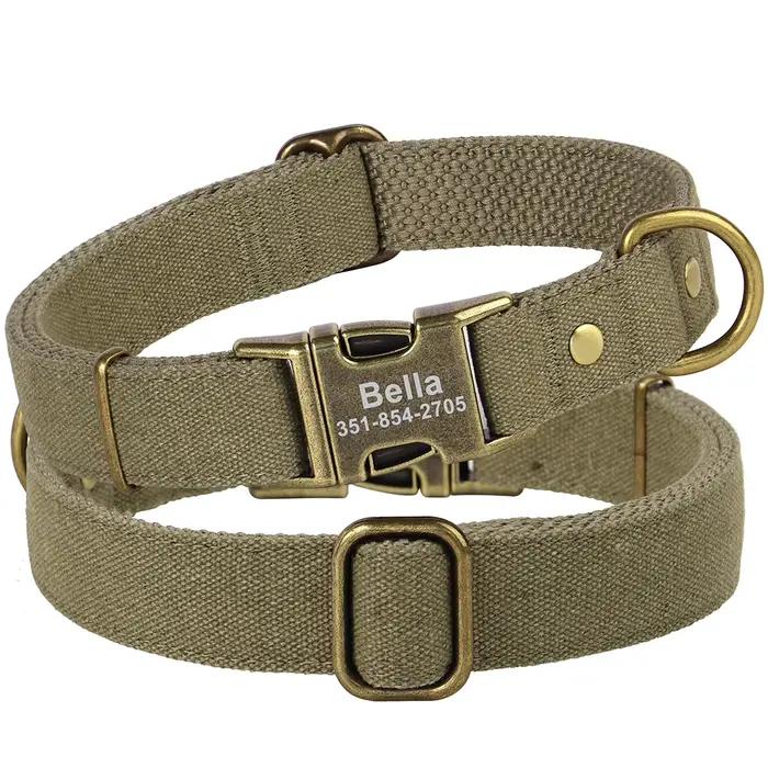 Collier de chien personnalisé colliers de chiens en nylon durables