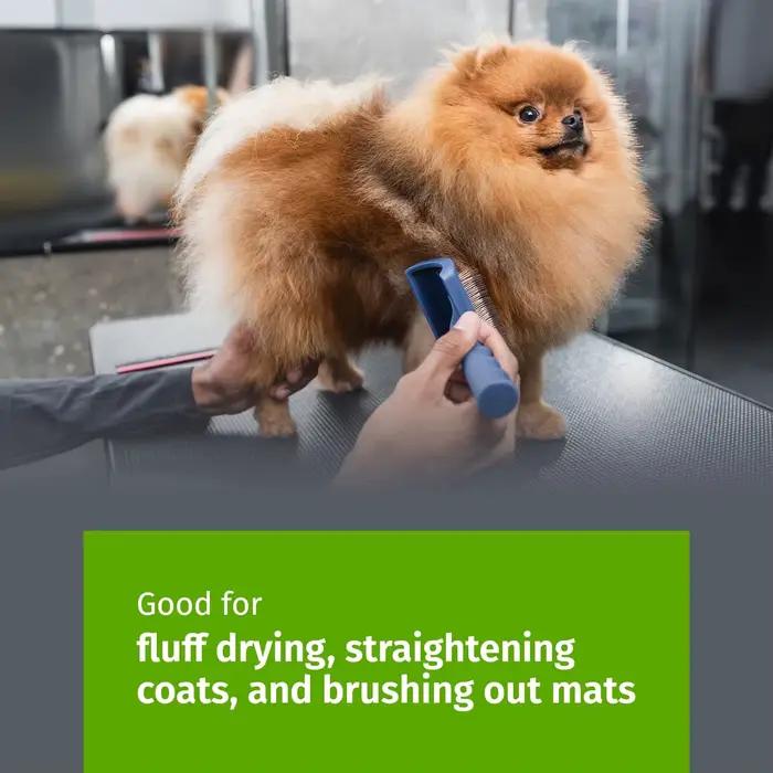 Brosse lissante pour le toilettage des chiens avec des picots longs et doux