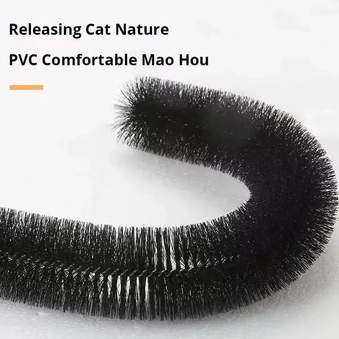Jouet pour chat arc auto-groome Pamper félin avec un Massage toilettage brosse à friction avec tampon à gratter
