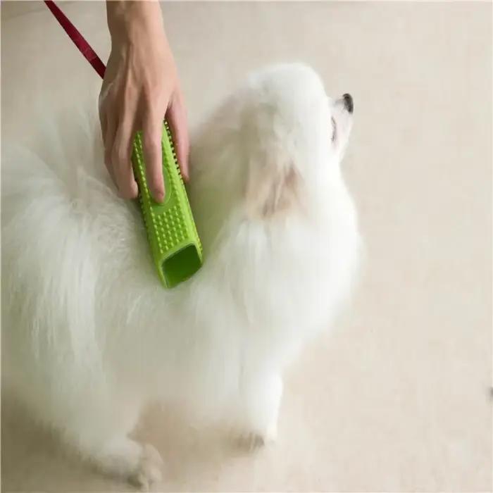 Silicone creux en caoutchouc chien brosse à cheveux dissolvant voitures meubles tapis vêtements nettoyant