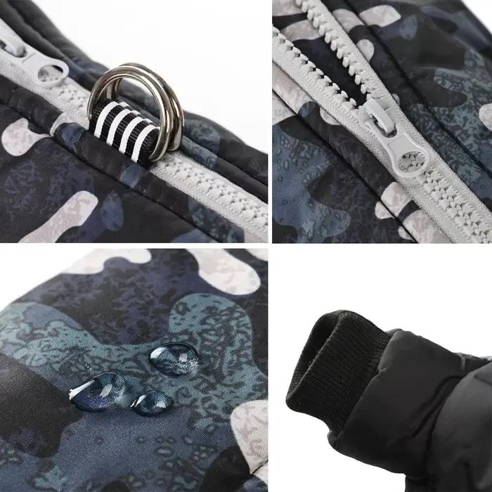 Épais Chien Manteau Pour Les Petits Moyens Chiens Veste D'hiver Chaud Vêtements Pour Animaux De Compagnie Mode Réfléchissant Bouledogue Français Salopette Chihuahua Tenues