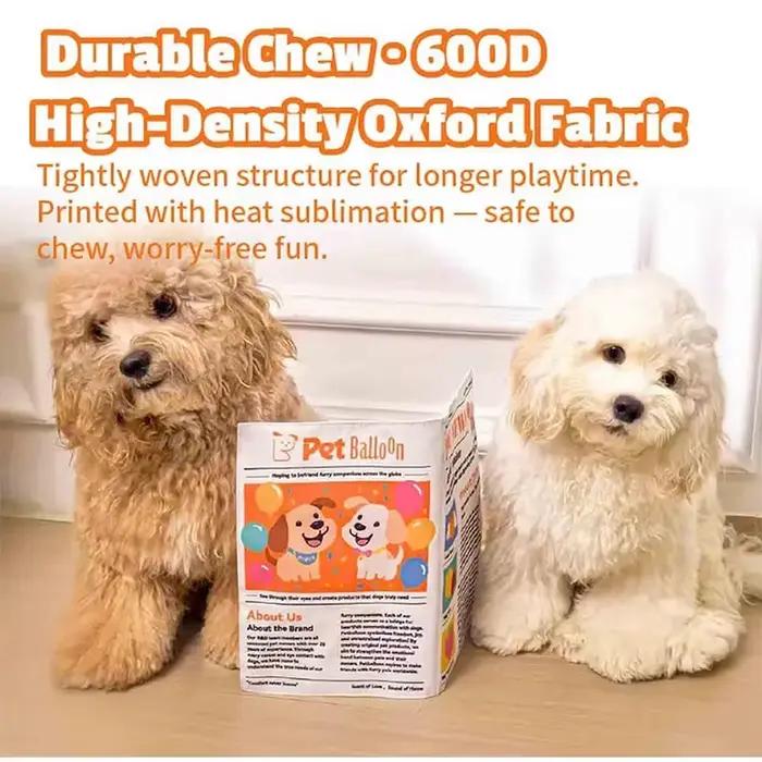 Jouet pour chien en forme de journal indestructible