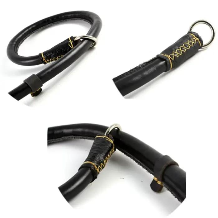 Collier pour chien en cuir véritable