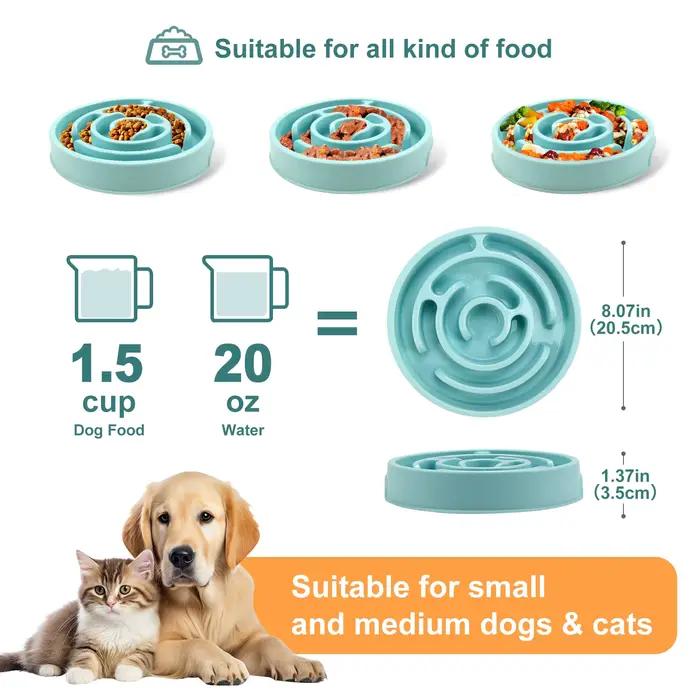 Bol d'alimentation lente pour chien de compagnie