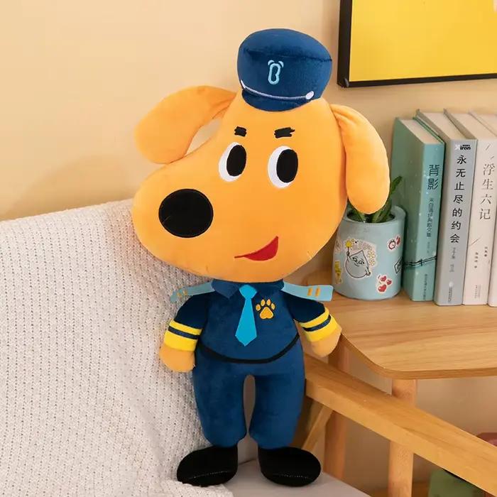 30 cm shérif Labrador chien en peluche poupée Anime sgent de sécurité