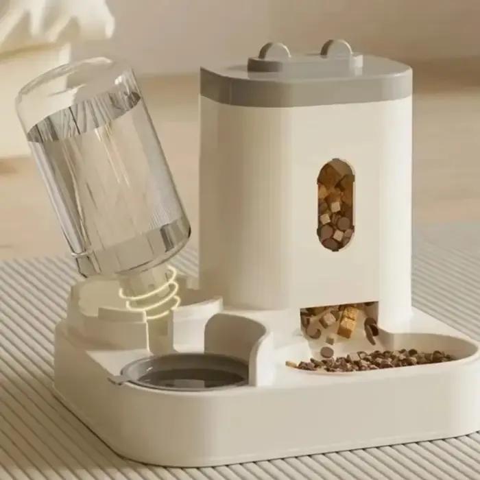Mangeoire automatique bol de nourriture pour chien et chat avec fontaine d'eau grande capacité distributeur de stockage