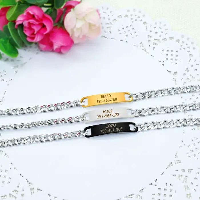 Collier chaîne personnalisé pour chien et chat