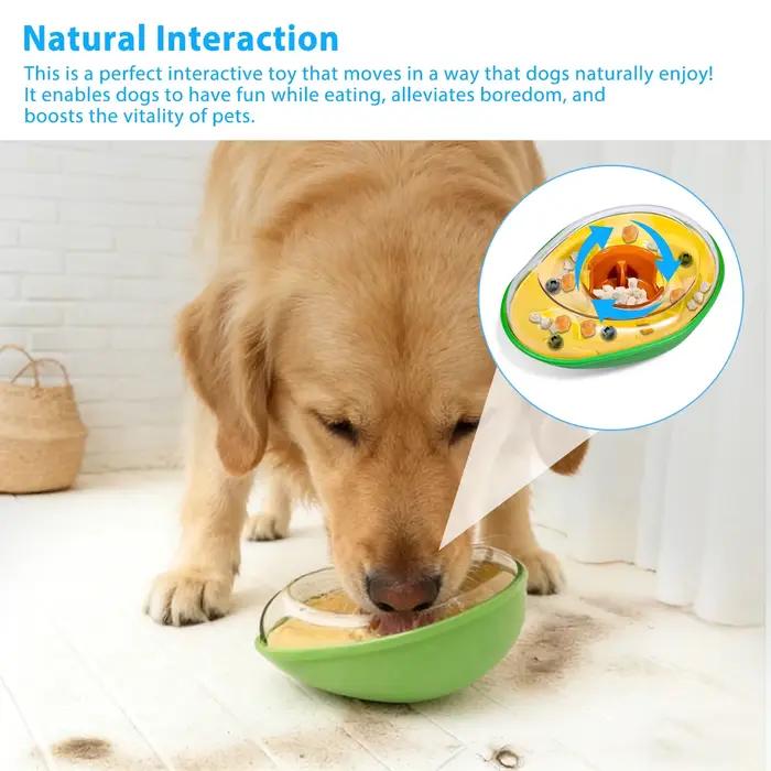 Jouet Distributeur de Friandises pour Chien en Forme d'Avocat Anti-Déversement