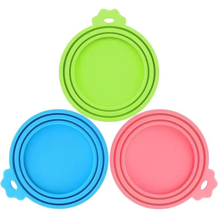 1 couvercle de canette réutilisable en Silicone pour animaux de compagnie