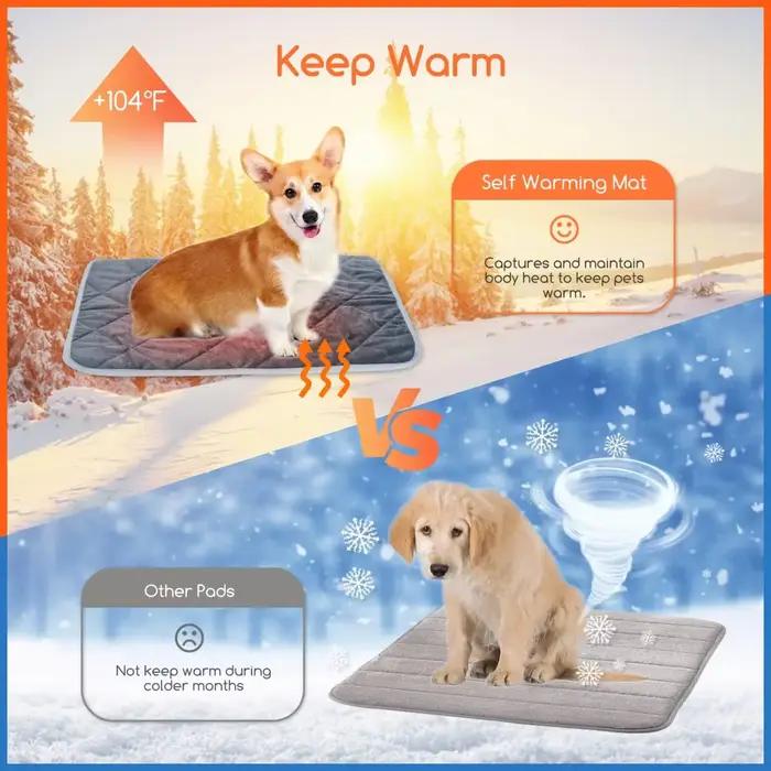 Coussin auto-chauffant pour animaux de compagnie