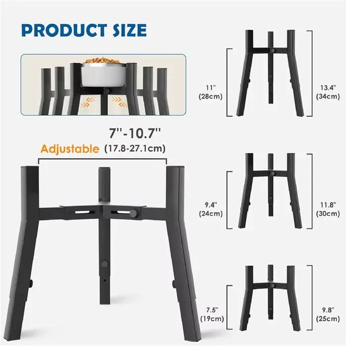 A36T-2X Raised Dog Bowl Stand For Medium & Large & Extra Large Dogs