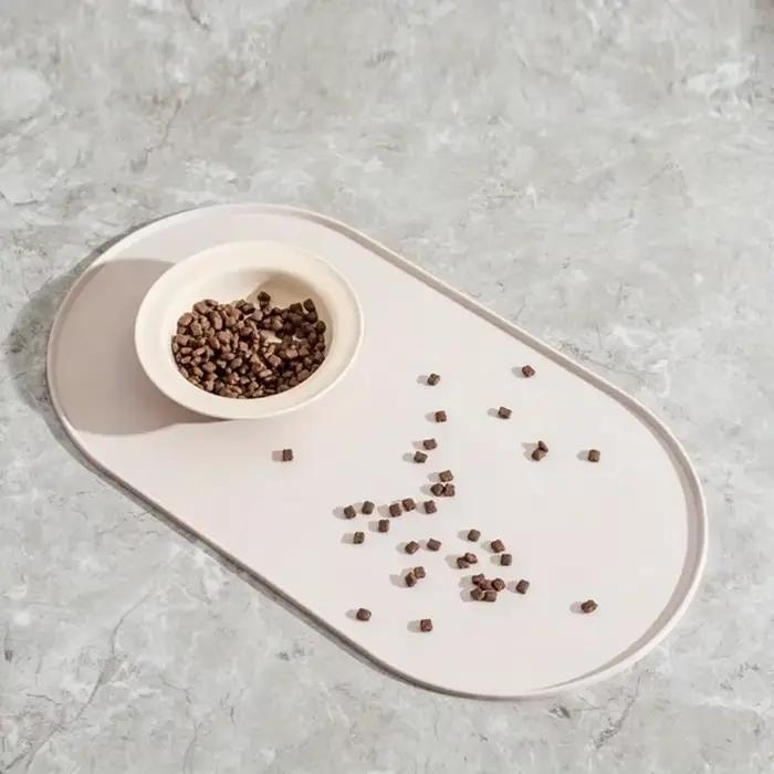 1 pièce, tapis d'alimentation pour chat avec conception imperméable antidérapante
