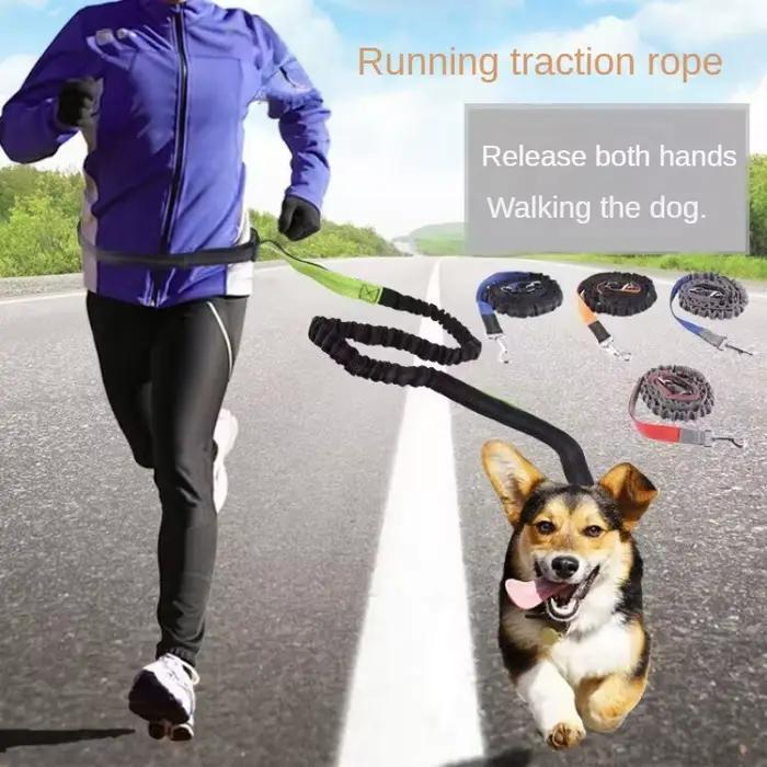 Laisse de chien mains libres pour animaux de compagnie marche course Jogging