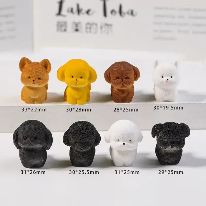 Mini figurine de chien mignon en résine