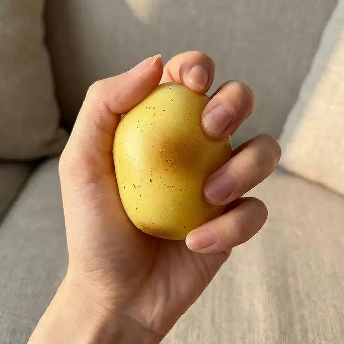 Jouet sensoriel souple en forme de pain de pomme de terre/pain flottant