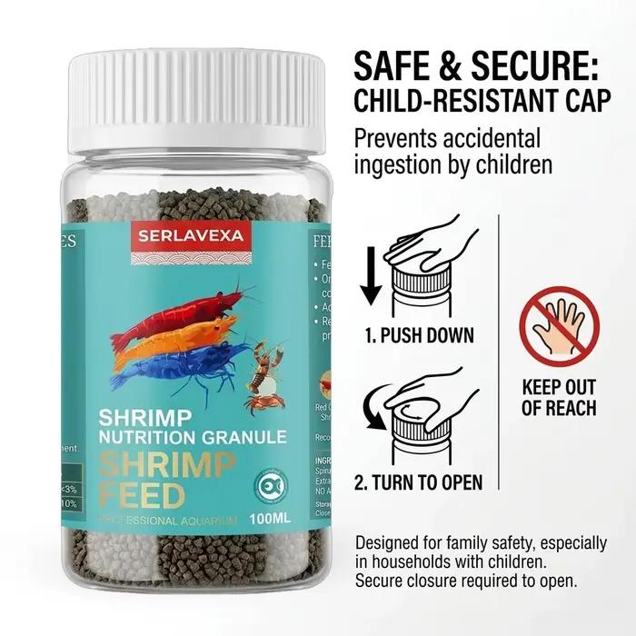Aliment pour crevettes SERLAVEXA 100ml - Granulés nutritionnels de qualité supérieure