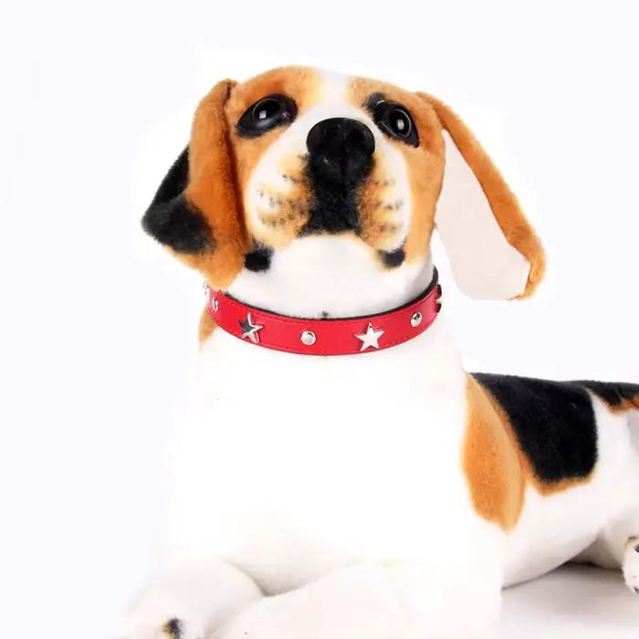 Collier pour chien de compagnie clouté en forme d'étoile S/M/L
